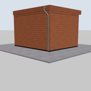 Douglas berging plat dak – 360 x 300 cm