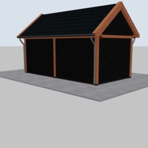 Luxe Douglas zadeldak schuur – 600 x 300 cm