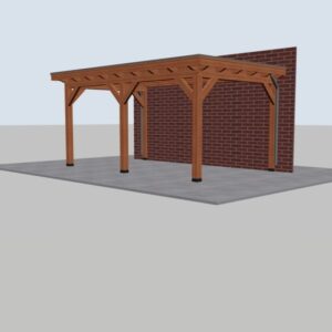 Douglas open aanbouwveranda – 500 x 300 cm