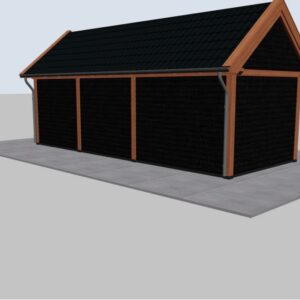 Douglas berging met open veranda – 780 x 300 cm