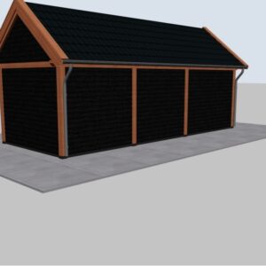 Luxe Douglas berging met zadeldak – 780 x 300 cm