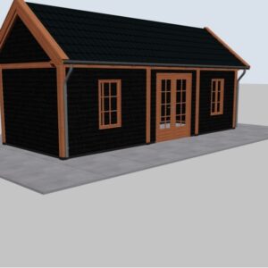 Luxe Douglas berging met zadeldak – 780 x 300 cm
